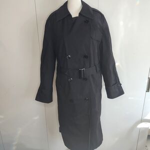 American Navy Apparel Black Trench Coat
